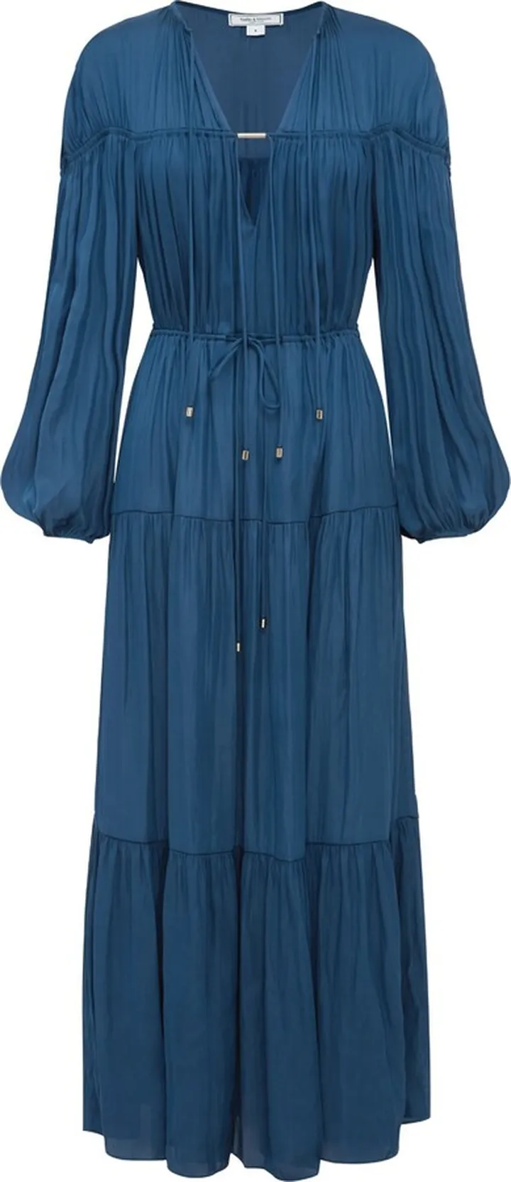 Belle & Bloom - Window Seat Tiered Maxi Dress - Blue