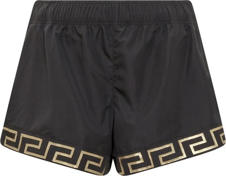 Versace Logo Detailed Swim Shorts