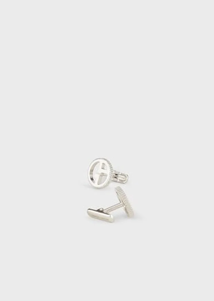 925 Silver Cufflinks With Logo