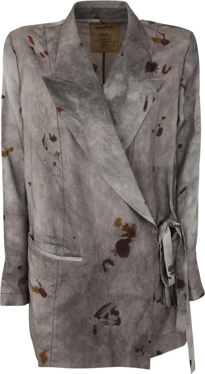 Uma Wang Distressed Side Tied Jacket
