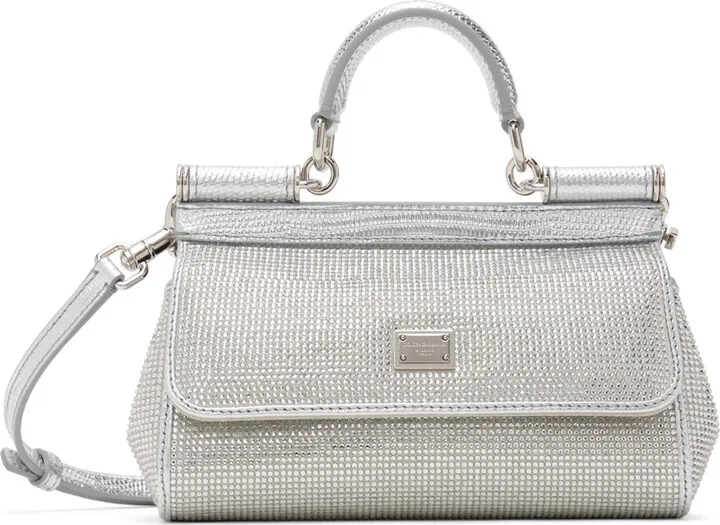 Dolce & Gabbana Silver Kim Kardashian Small Sicily Bag