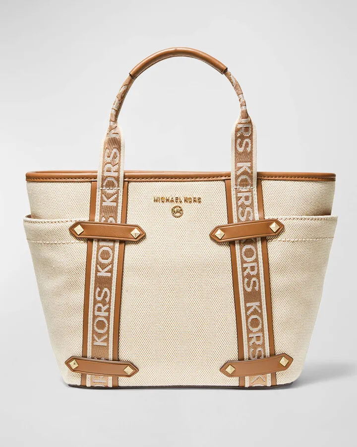 Small Logo Canvas Tote Bag