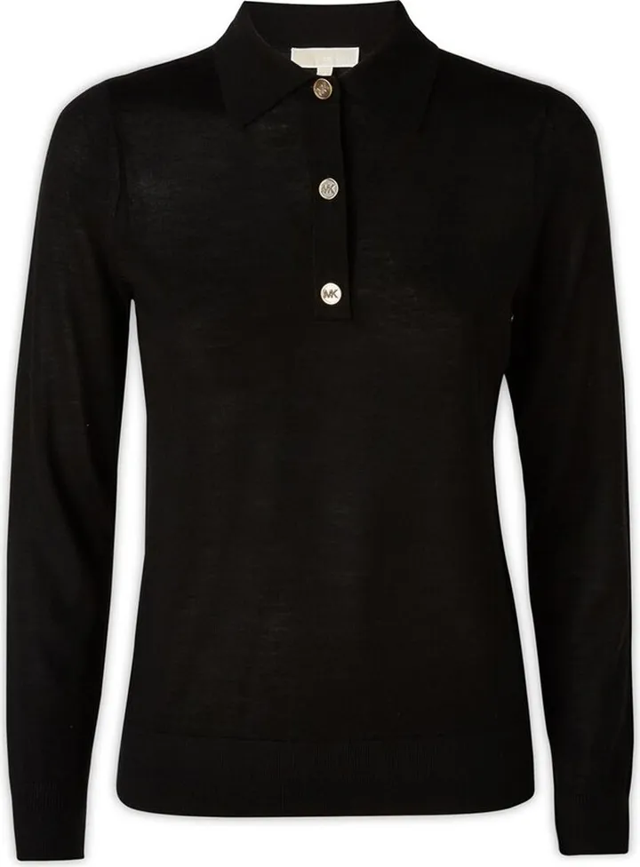 Michael Michael Kors Logo-Embossed Knitted Polo Shirt