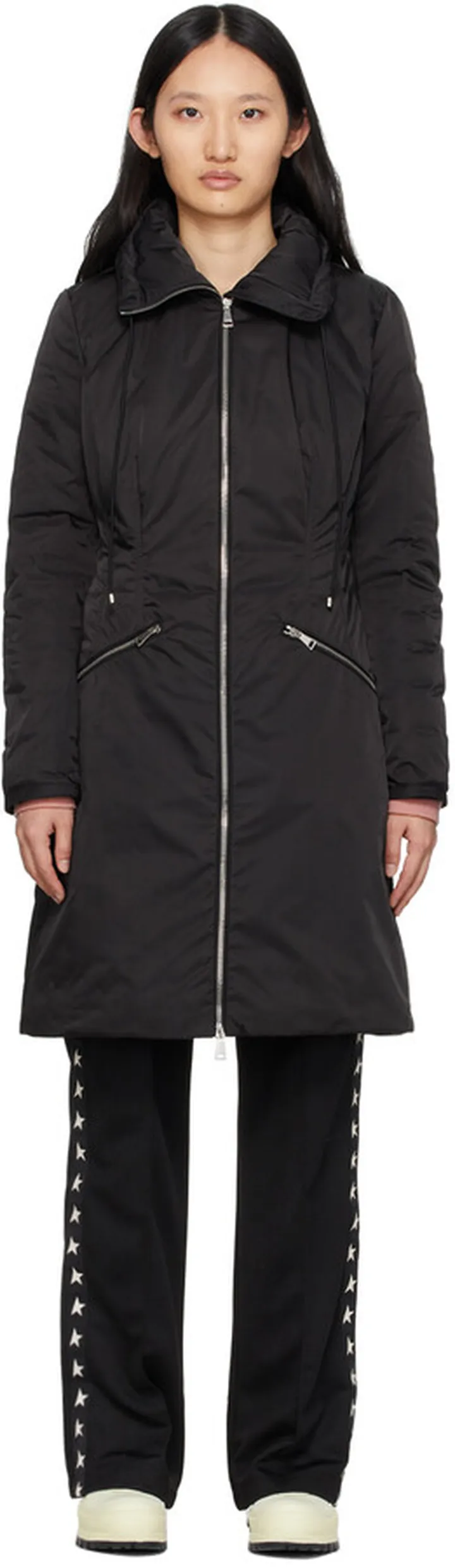 Moncler Black Down Hermanville Parka Coat