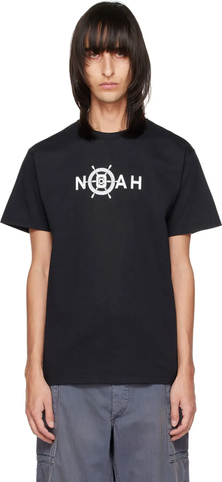 Noah Black Ship Wheel T-Shirt