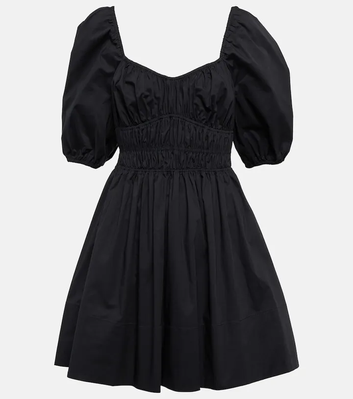 Faye cotton-blend poplin minidress