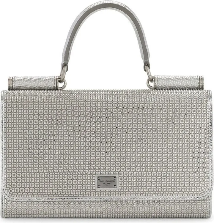 KIM DOLCE&GABBANA crystal-embellished logo mini bag