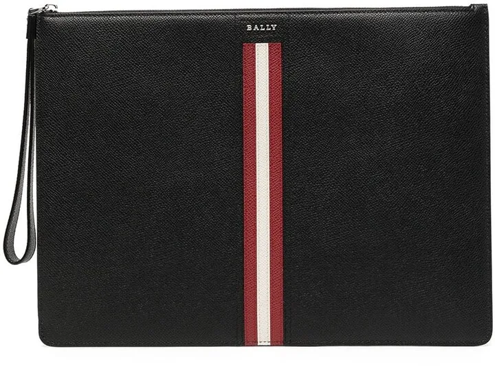 Logo-Plaque Clutch Bag