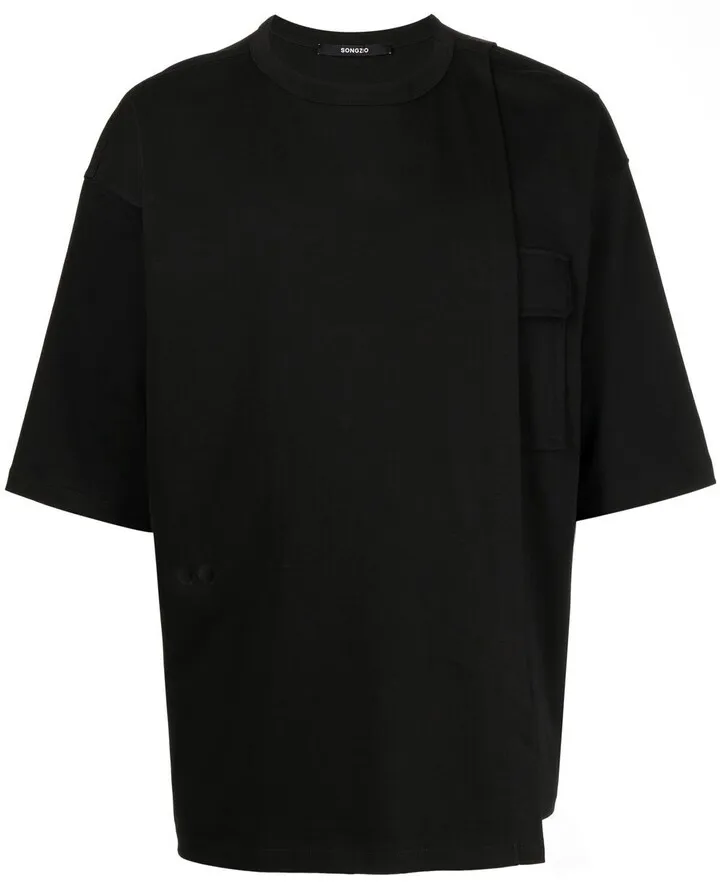 Multi playered short-sleeve T-shirt