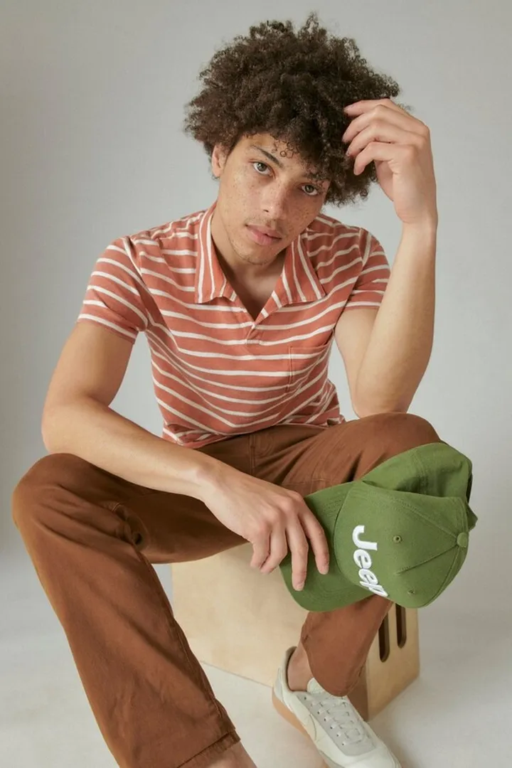Weekend Slub Stripe Polo