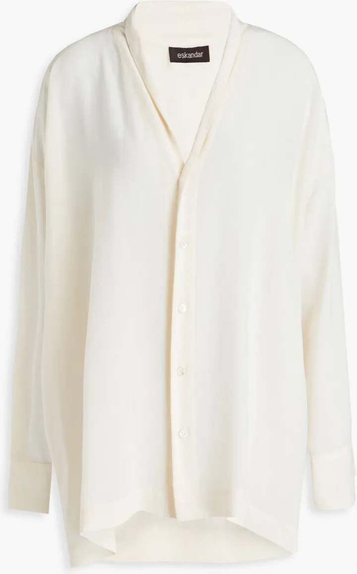 Silk crepe de chine shirt