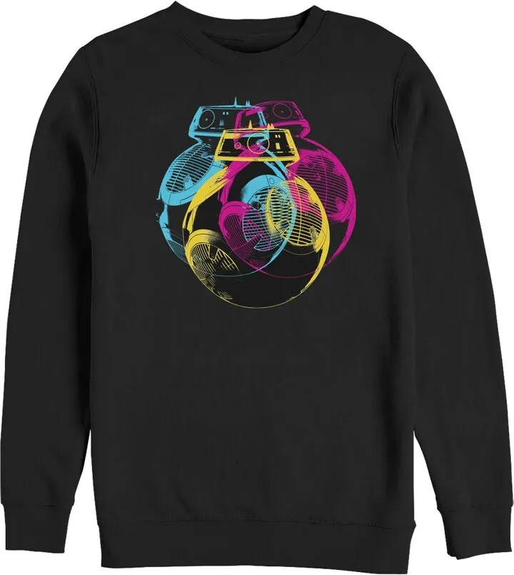 Men's Star Wars The Last Jedi BB-9E Retro Pop Sweatshirt - Black - X Large