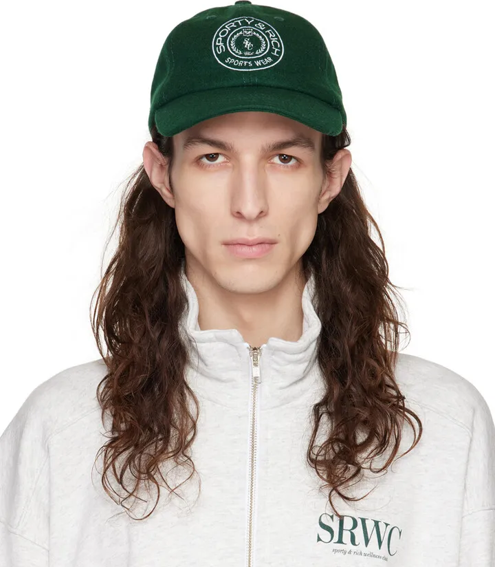 Sporty & Rich Green Monaco Cap