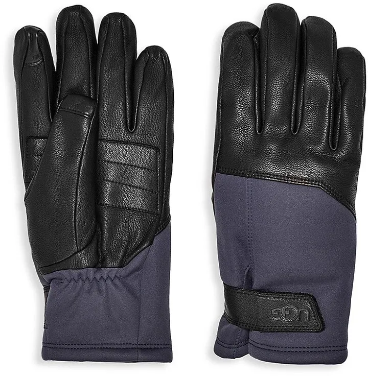 Leather Wrist Wrap Gloves