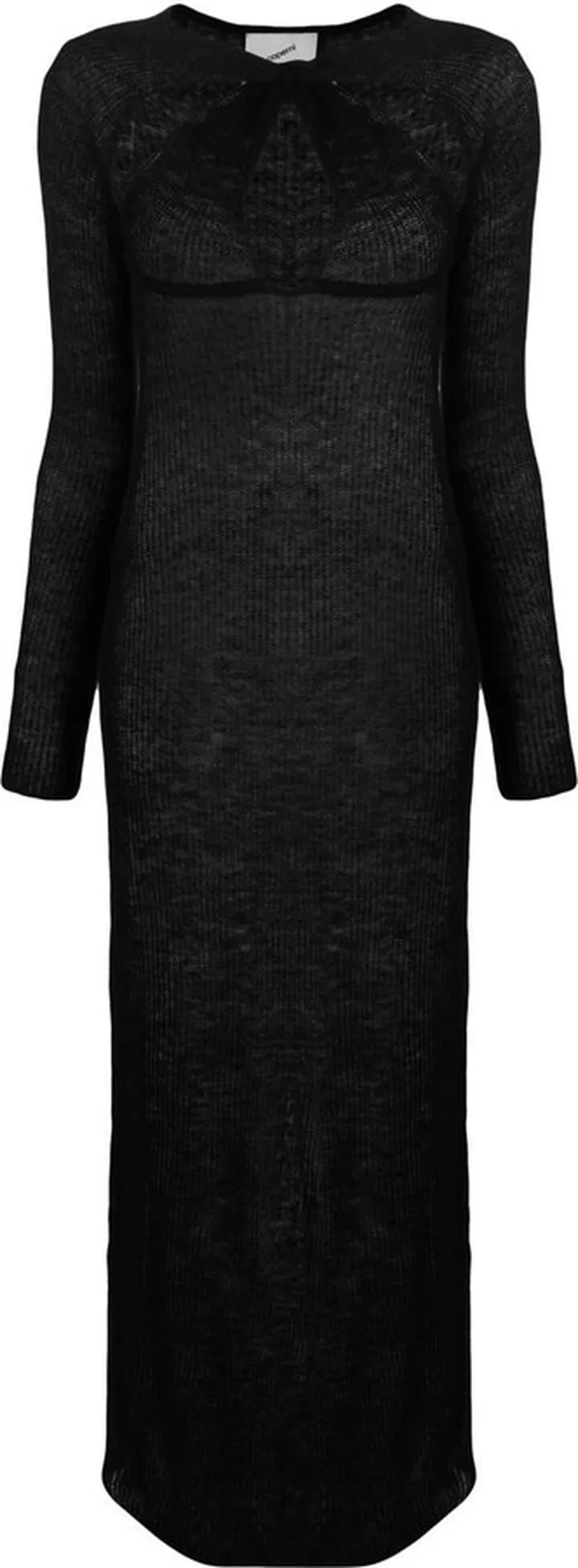 Cut-Out Knitted Maxi Dress