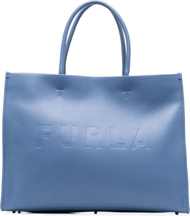Embossed-Logo Tote Bag