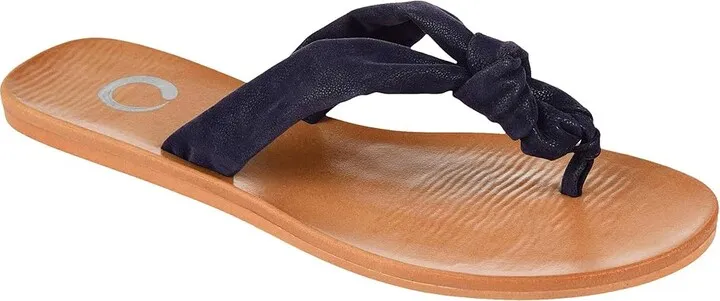Journee Collection Brindle Sandal (Navy) Women's Shoes