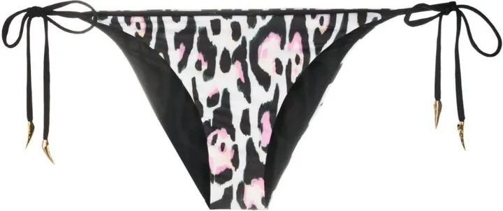 Leopard-Print Bikini Bottoms