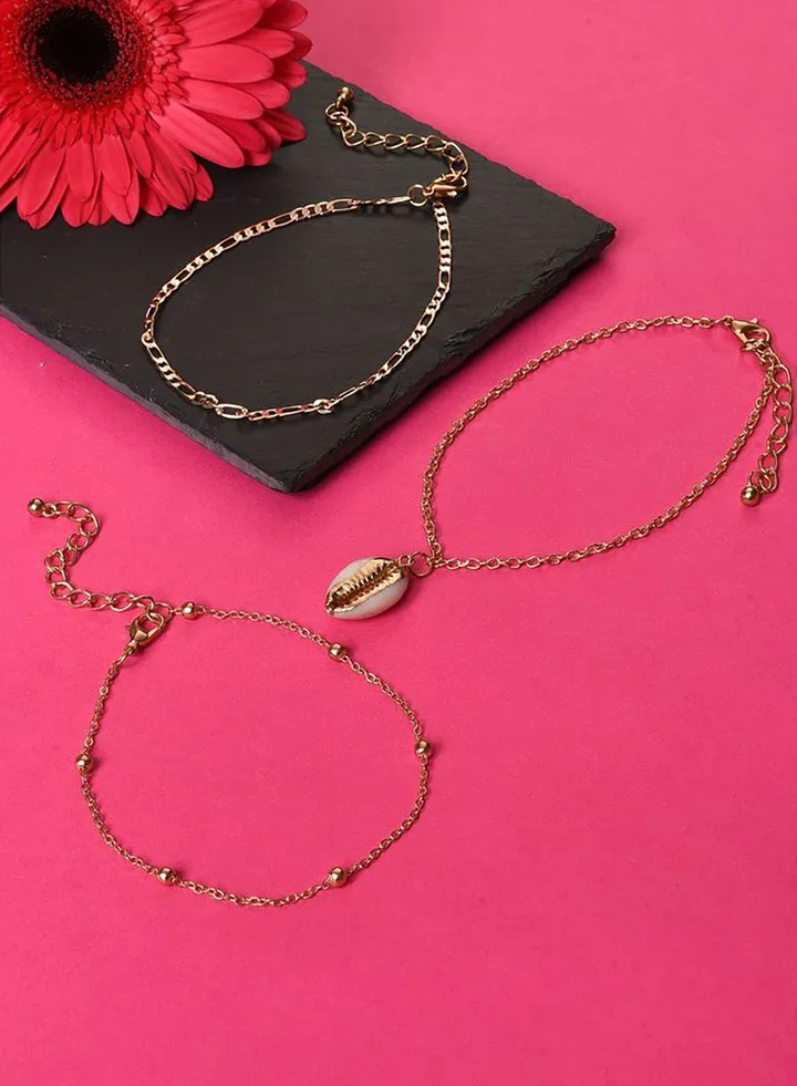 Gold Plated Designer Anklet