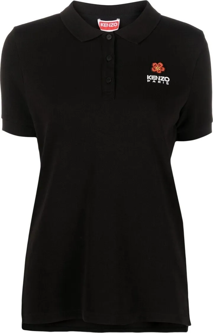 KENZO- Crest Logo Cotton Polo Shirt