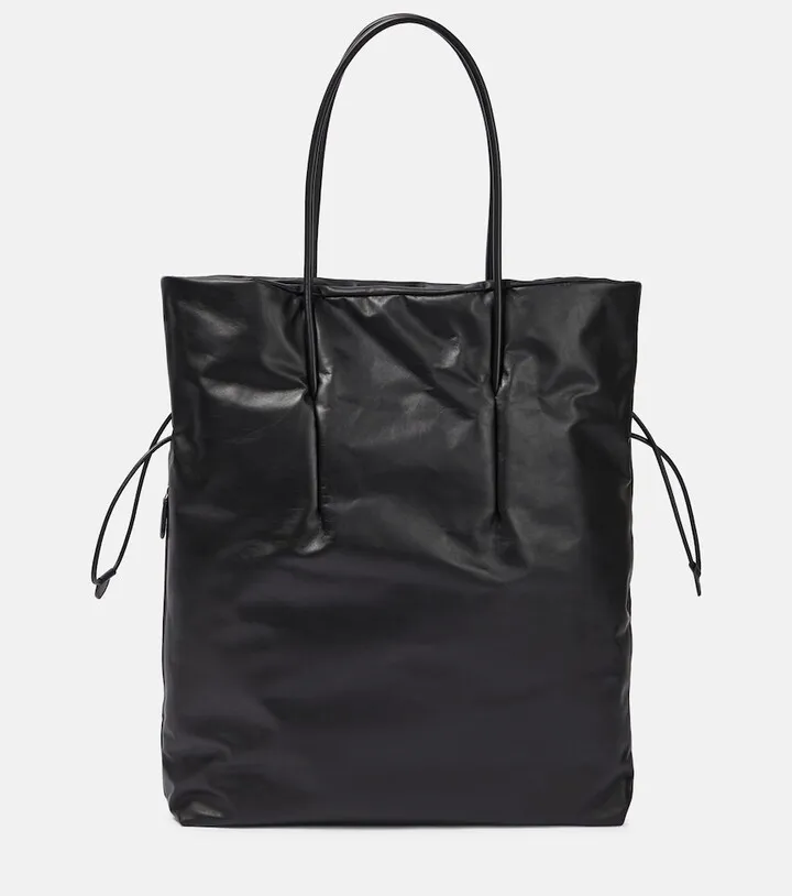 Polly leather tote bag
