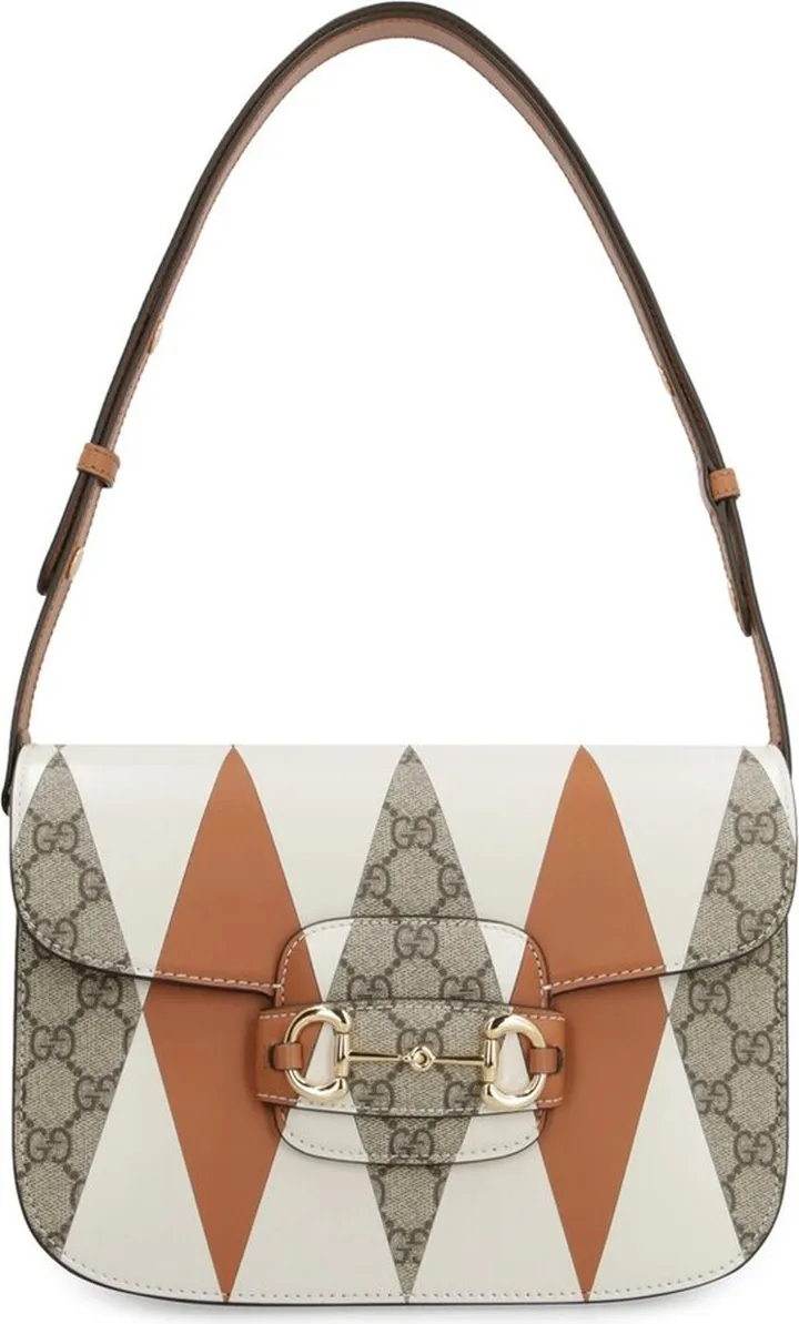 Gucci Horsebit 1955 Geometric Pattern Small Shoulder Bag