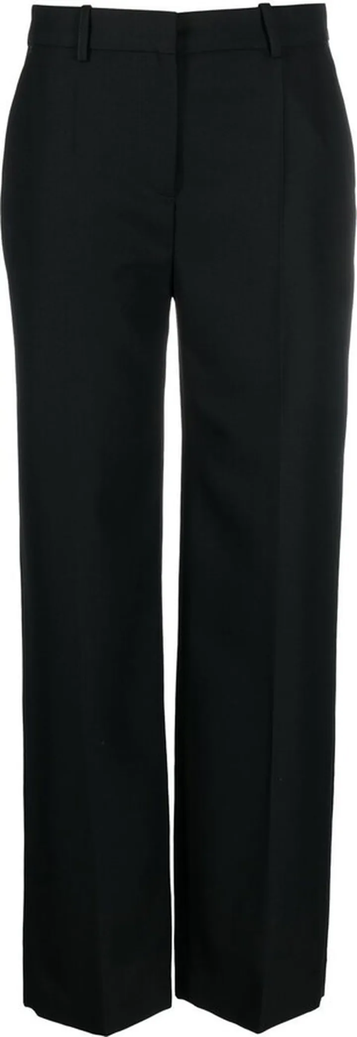 Mid-Rise Straight-Leg Trousers