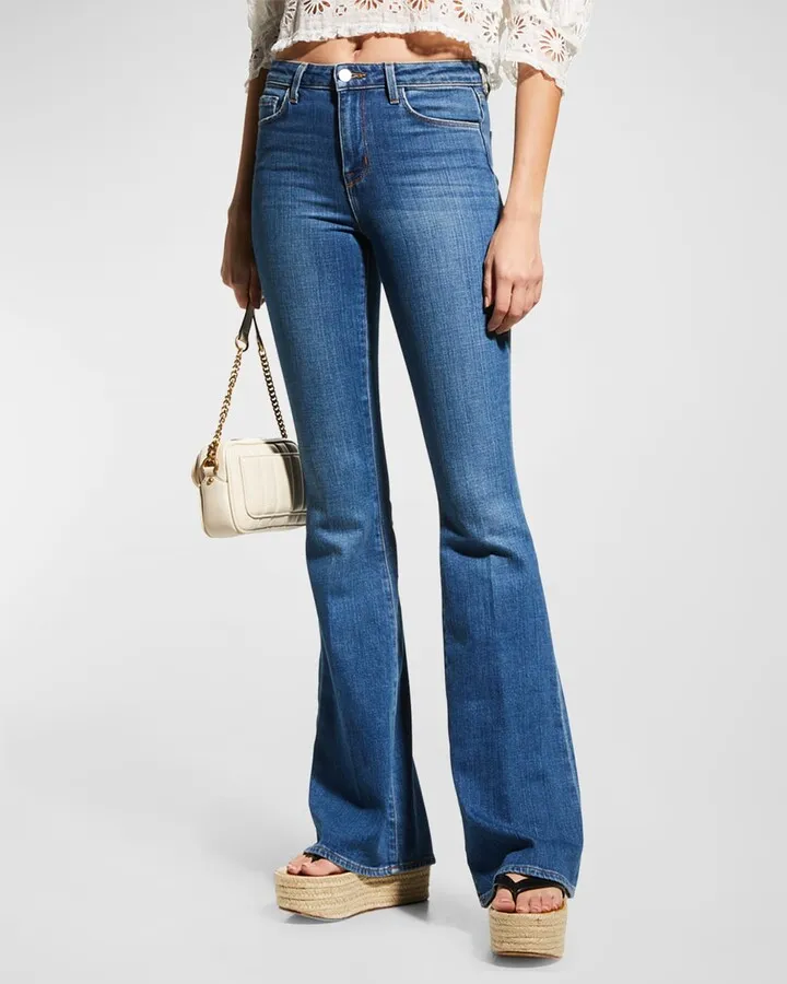 Bell High-Rise Flare Jeans
