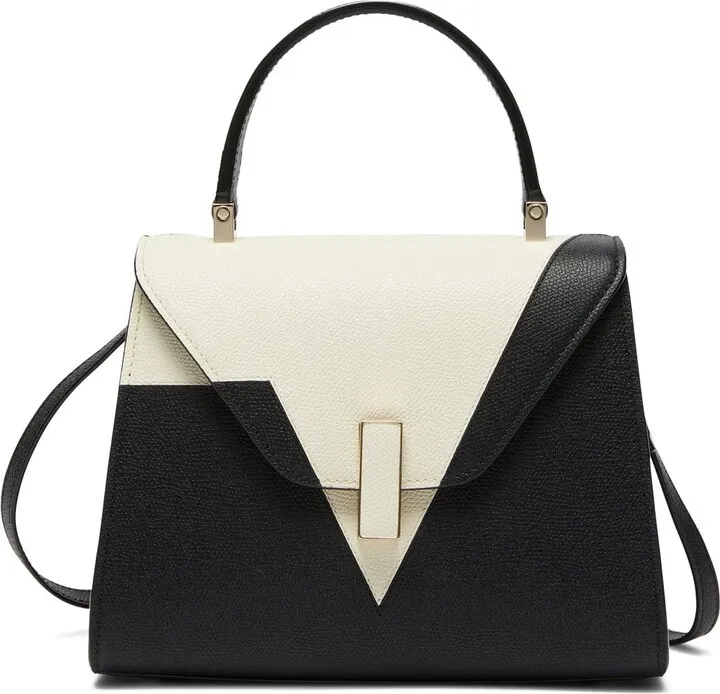 Mini Iside grained leather bag