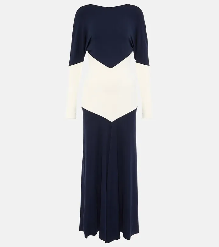 Long-sleeved maxi dress