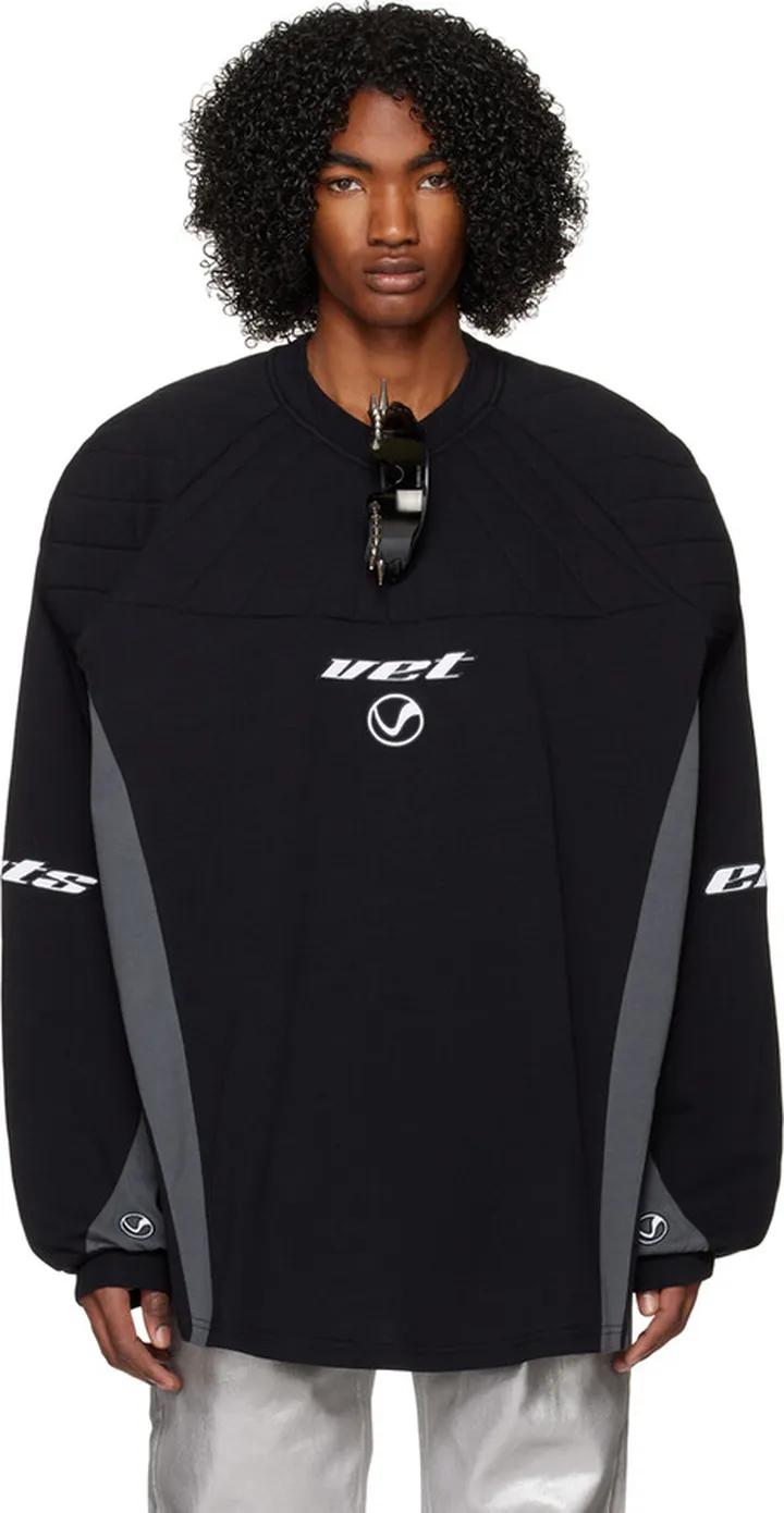 VETEMENTS Black Gamer Padded Long Sleeve T-Shirt