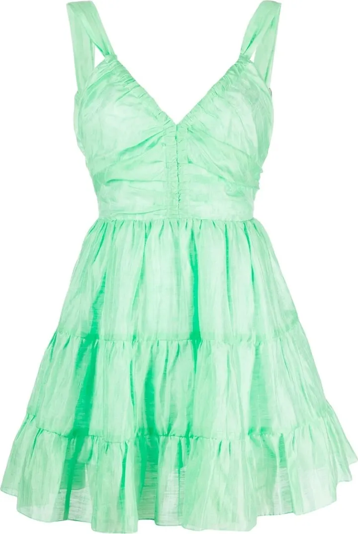 Tiered Flared Mini Dress
