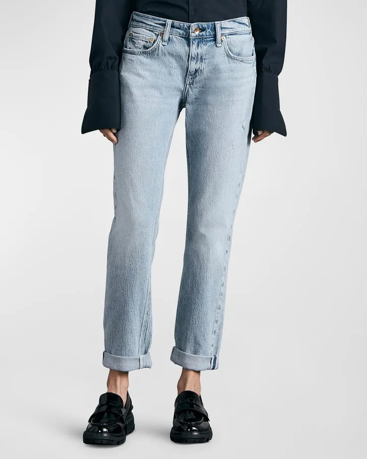 Dre Low-Rise Boyfriend Jeans