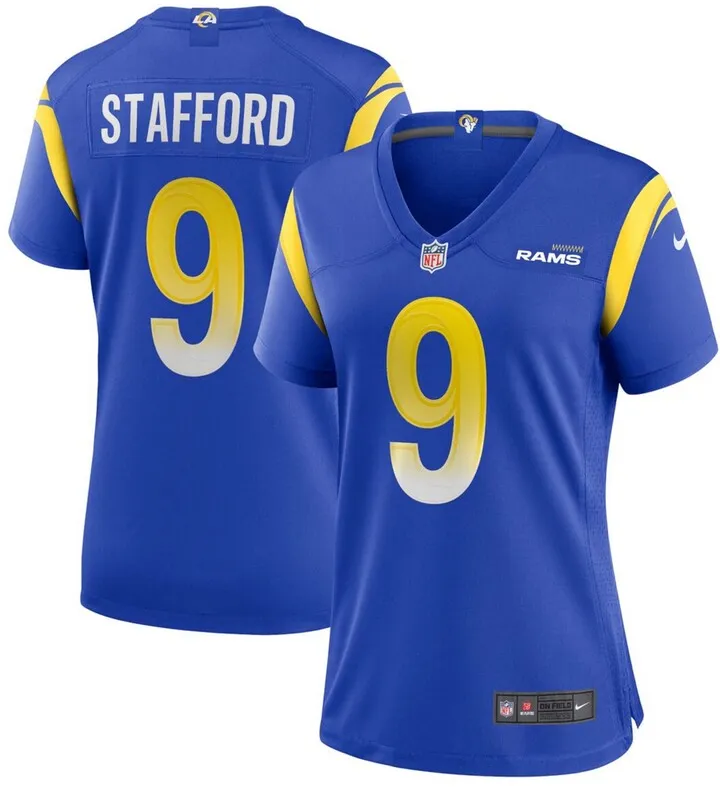 Women's Matthew Stafford Royal Los Angeles Rams Game Jersey