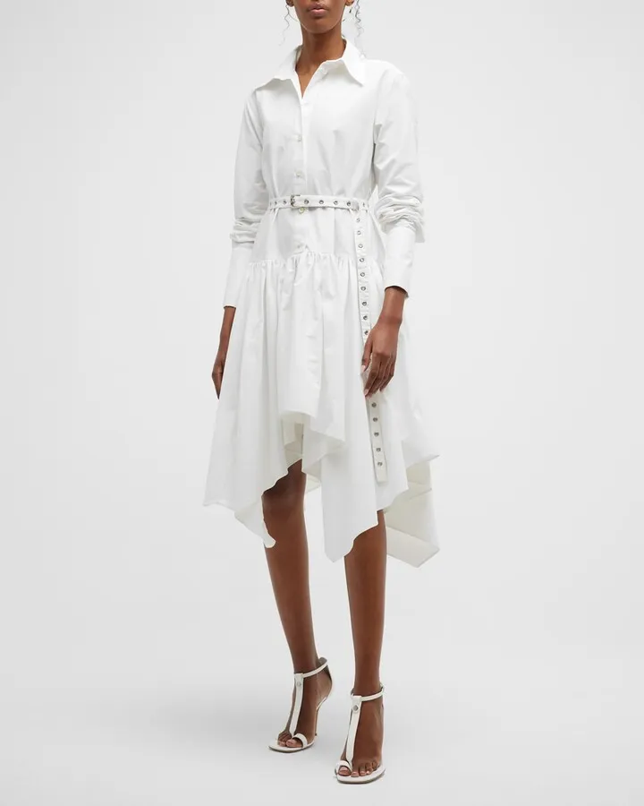 Pastis Belted Handkerchief Shirtdress