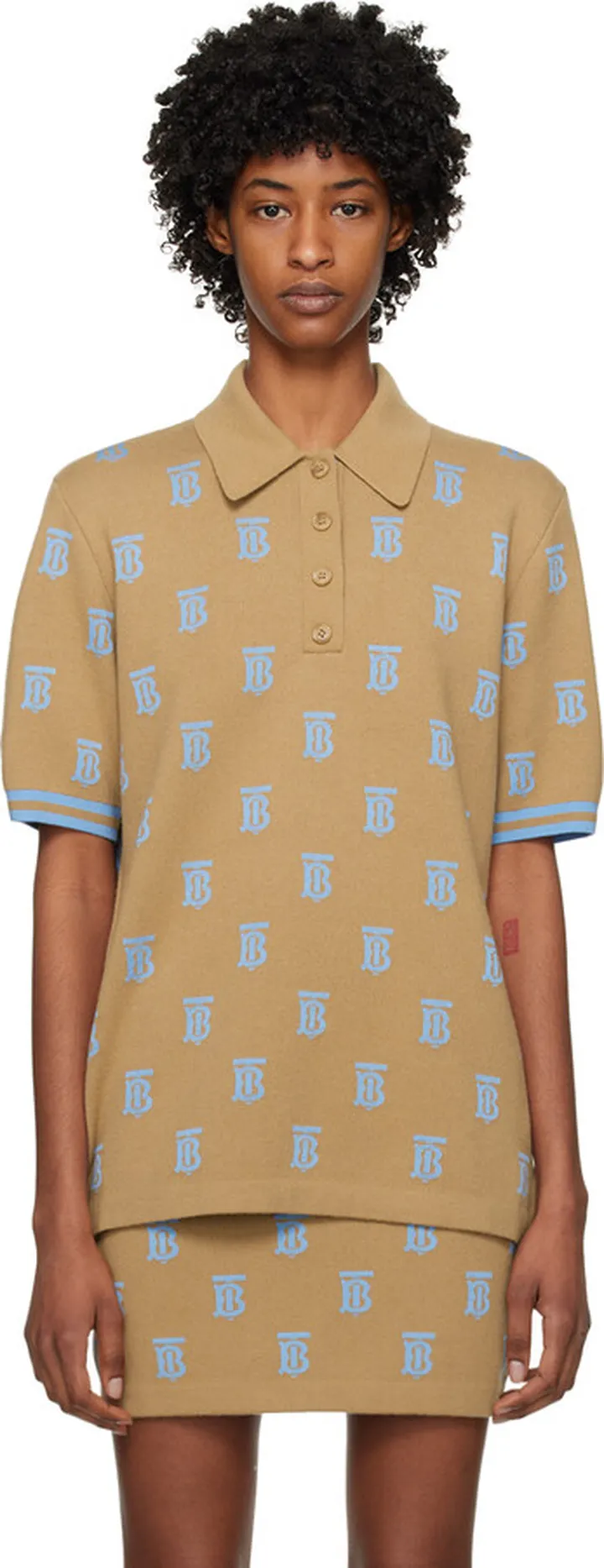Burberry Tan Monogram Polo