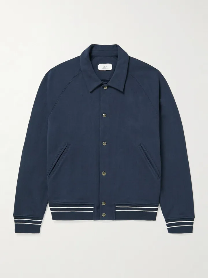 Organic Cotton-Jersey Bomber Jacket