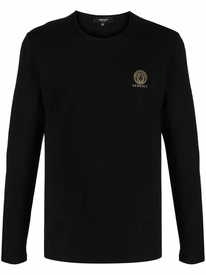 logo-print long-sleeved T-shirt