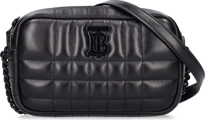 Mini Lola quilted leather camera bag