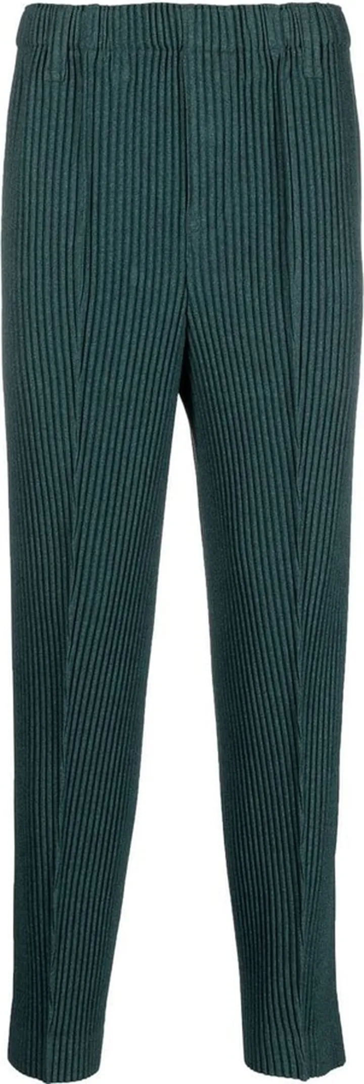 Plissé Straight-Leg Trousers