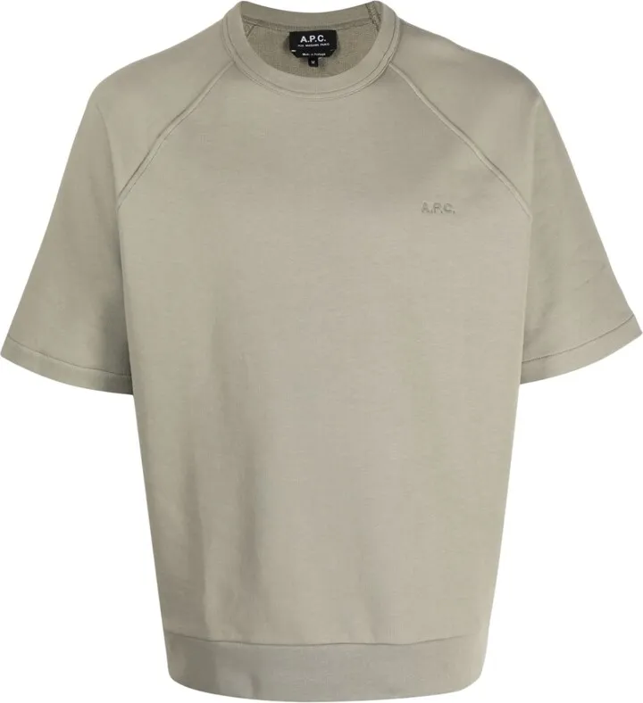 raglan-sleeves cotton T-shirt