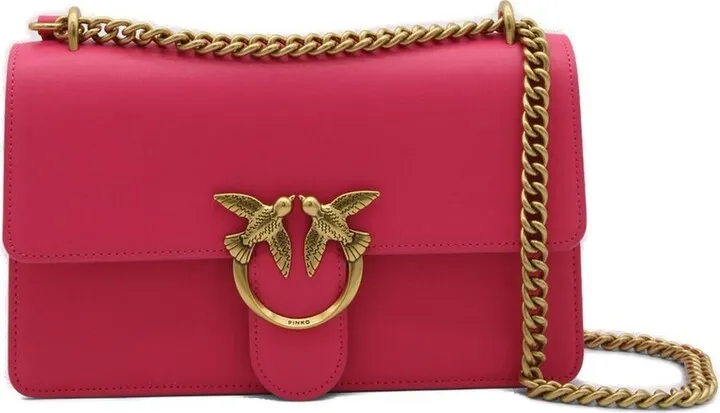 Pinko Love One Classic Logo Plaque Shoulder Bag