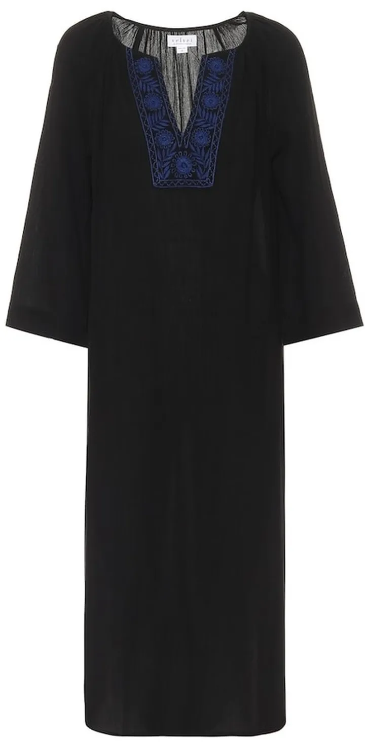 Agnes cotton-blend kaftan