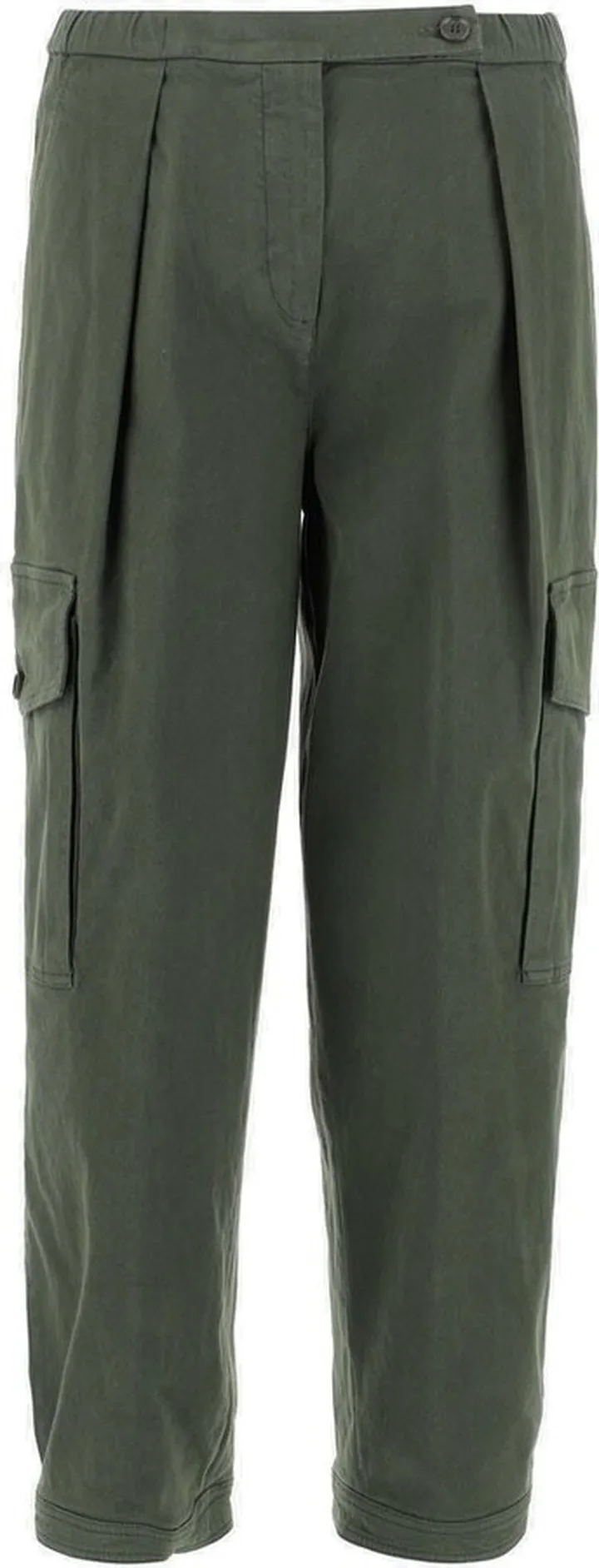 Aspesi Cropped Buttoned Cargo Trousers