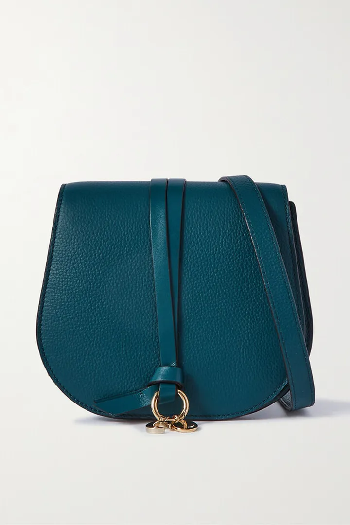 Chloé - Alphabet Textured-leather Shoulder Bag - Green