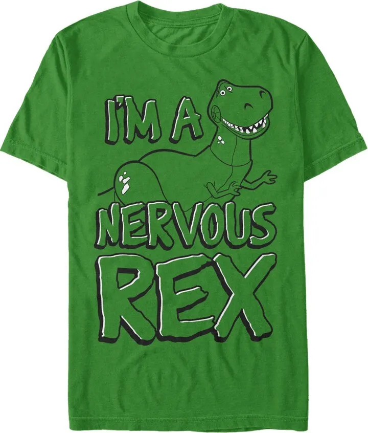 Men's Toy Story Nervous Rex T-Shirt - Kelly Green - Medium
