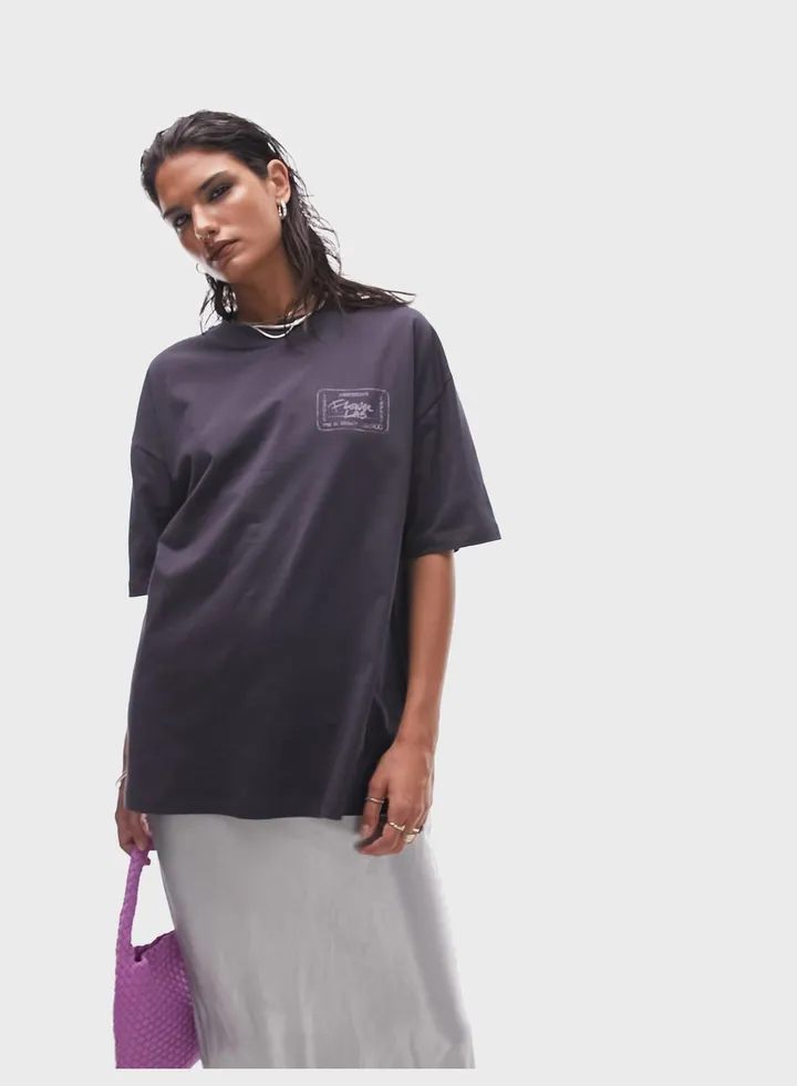 Graphic Knitted T-Shirt