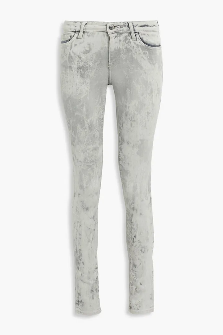 Nimbo bleached mid-rise skinny jeans
