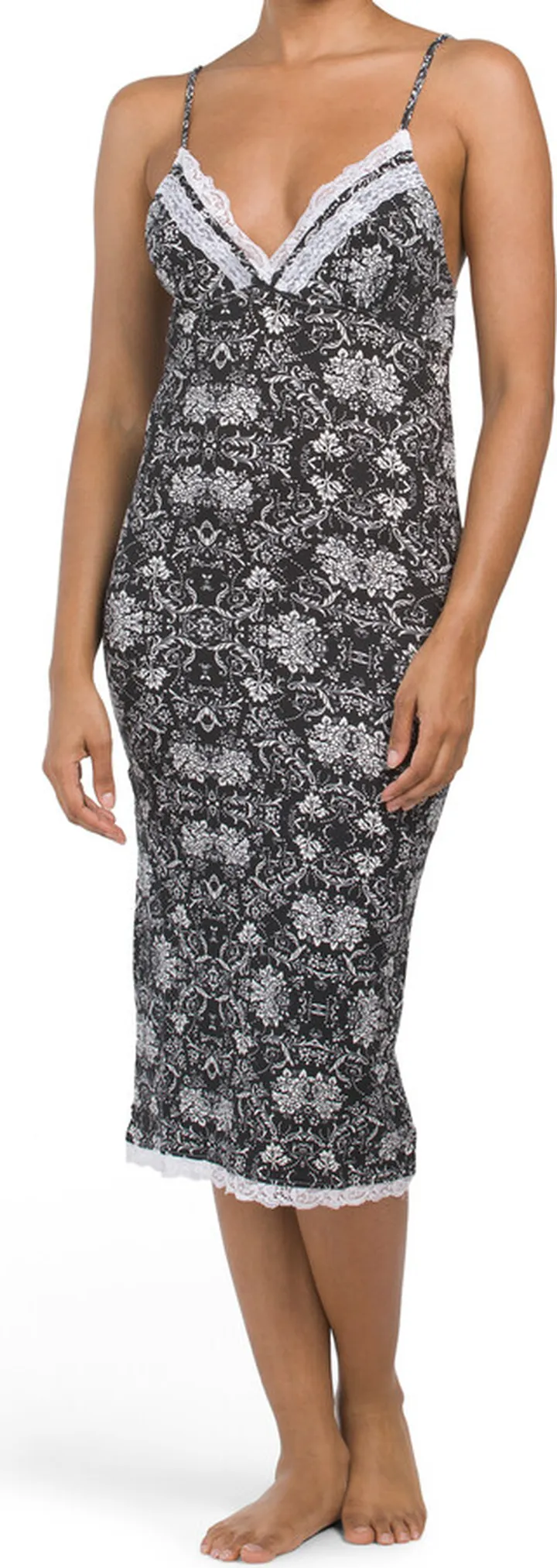 Paisley Lace Trim Chemise
