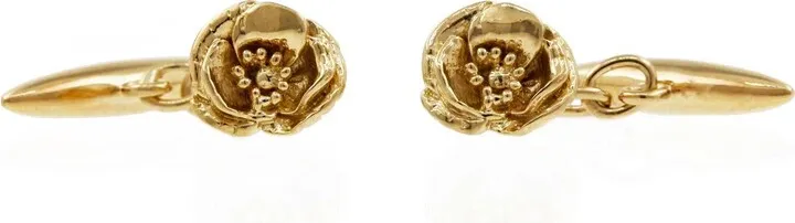 Lee Renee - Poppy Cufflinks - Gold